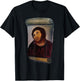 Art Banana Funny Cool : Ecce Homo Cecilia Graphic, Jesus, Dark Red, , X-Small, Black, Short Sleeve, Cotton 60% Polyester 40% T-Shirt - T-Shirt | Black