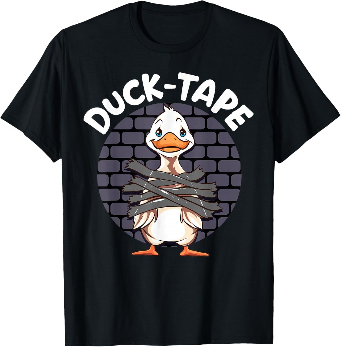 Funny Duck Tape Duct-Taped Repairman Engineering gift T-Shirt - T-Shirt | Black