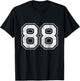 Number 88 T-Shirt - T-Shirt | Black