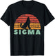 Vintage Sigma Wolf Retro Sigma Male T-Shirt - T-Shirt | Black