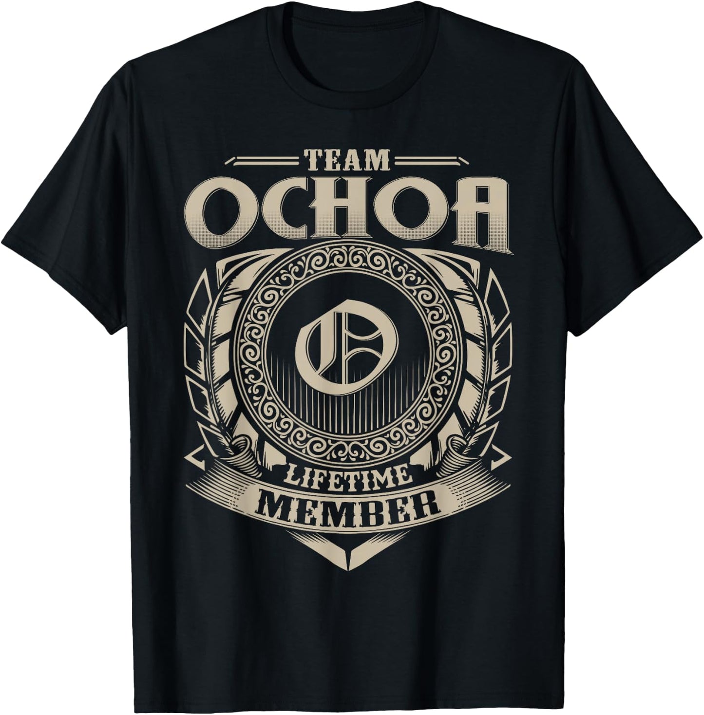 Team OCHOA Lifetime Member Vintage OCHOA Family T-Shirt - T-Shirt | Black
