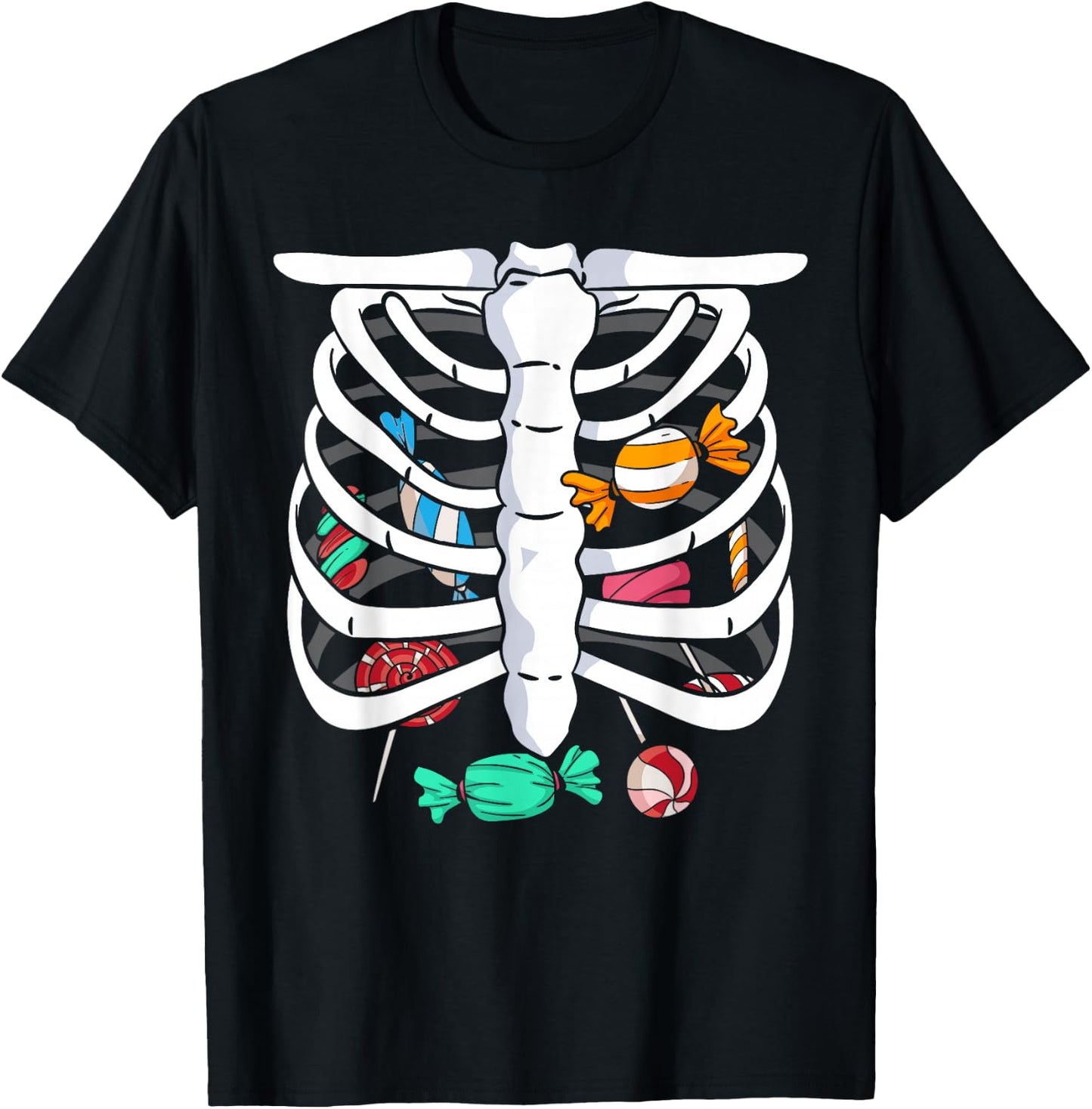 Cute Candy Sweet Sugar Lollipop Dessert Foodie Candies T-Shirt - T-Shirt | Black