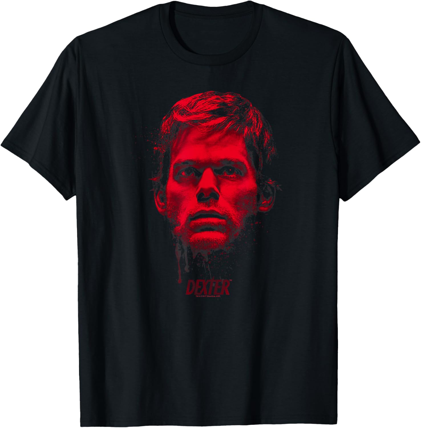 Dexter Bloody Face T-Shirt - T-Shirt | Black