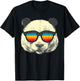 Retro Panda With Sunglasses T-Shirt - T-Shirt | Black