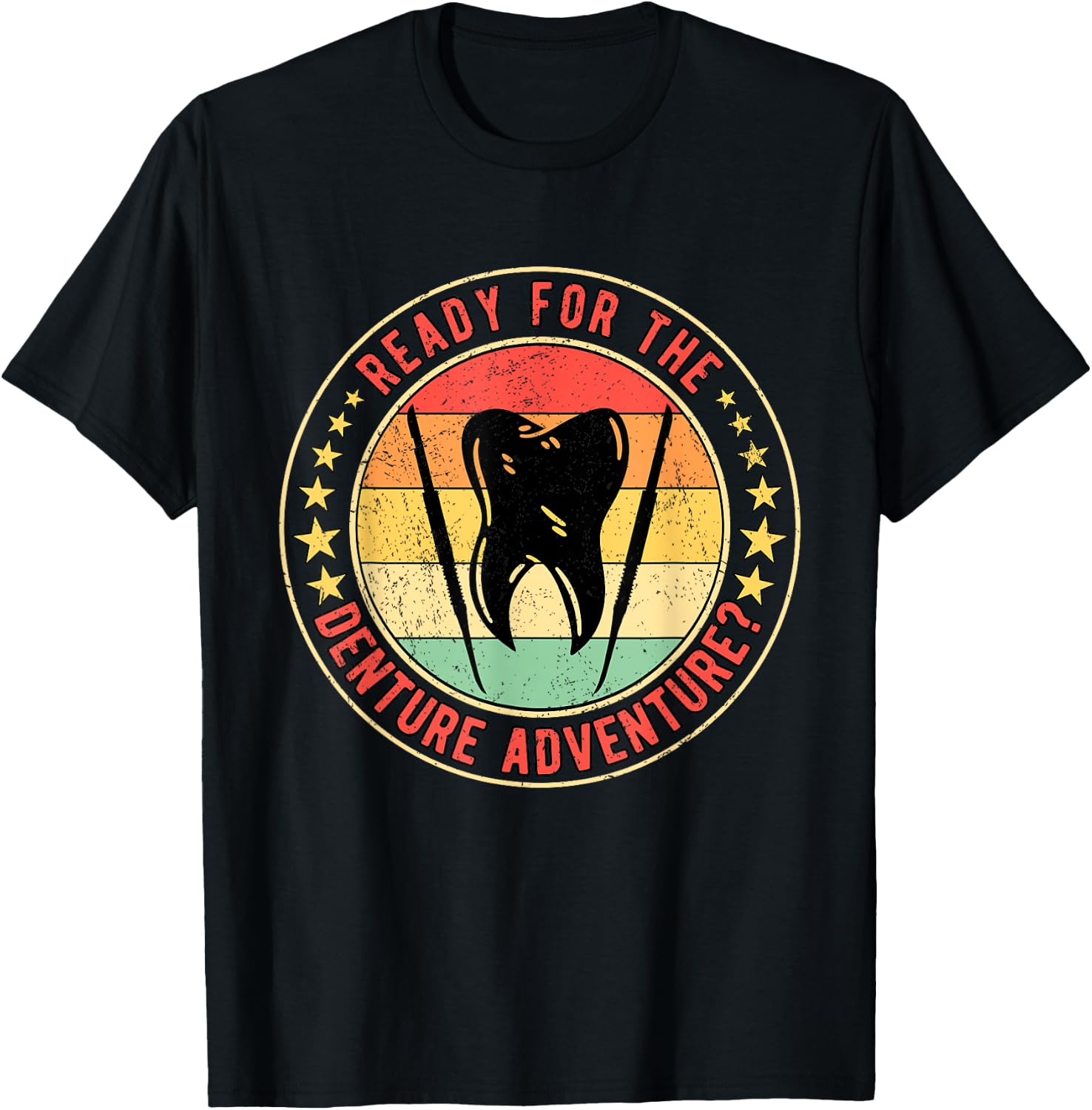Dental Lab Tech Denture Technician Denture Adventure T-Shirt - T-Shirt | Black