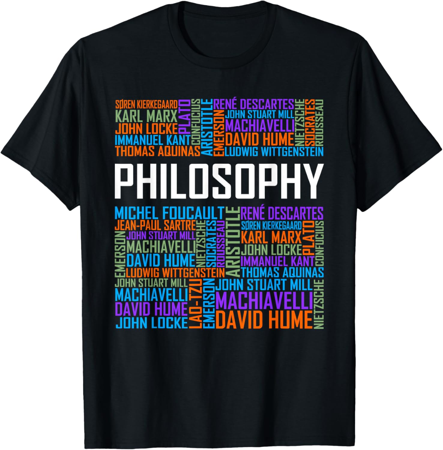 Philosophy Words Lover Gift Philosopher T-Shirt - T-Shirt | Black