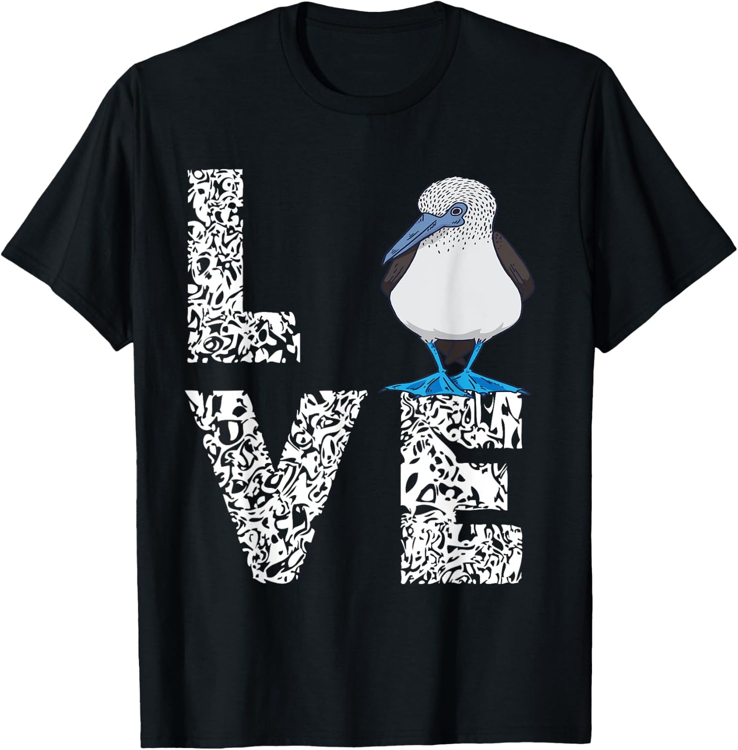 Blue Footed Boobies Tropical Sea Bird Boobies Lovers Love T-Shirt - T-Shirt | Black
