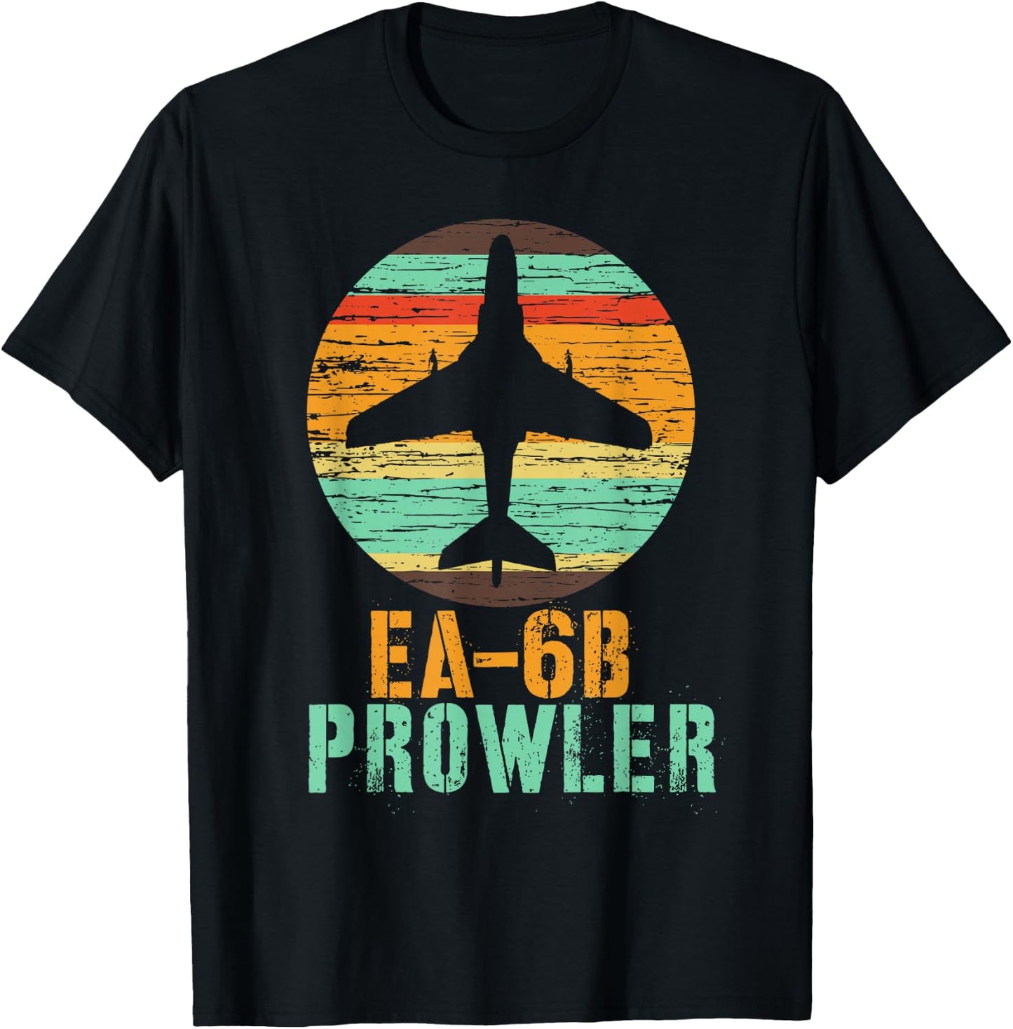 Vintage EA-6B Prowler Military Aircraft Shirt T-Shirt - T-Shirt | Black