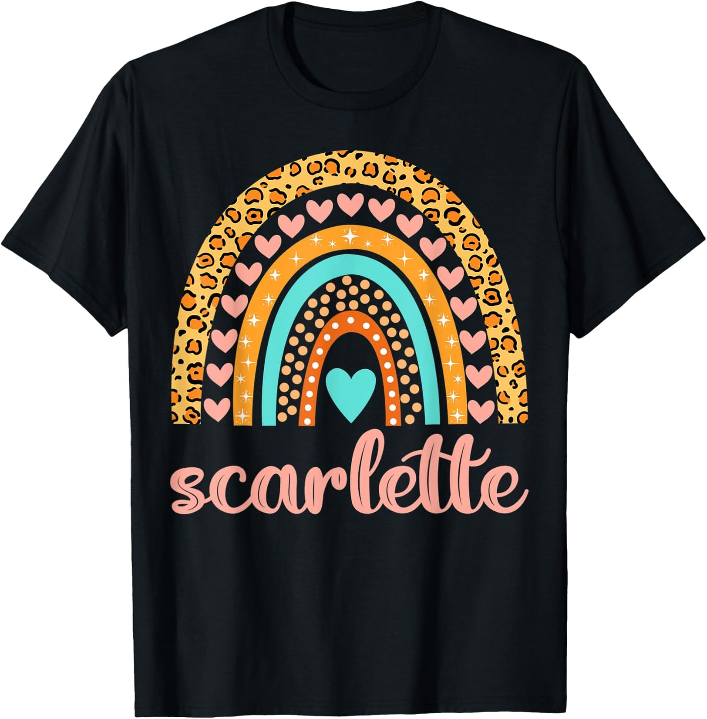 Scarlette Scarlette Name Birthday Shirt Gift T-Shirt - T-Shirt | Black