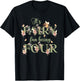 It's Fairy Fun Being Four Years Old 4th Birthday Decorations T-Shirt - T-Shirt | Black