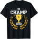The Champ Is Here Design For Fantasy Football Lovers T-Shirt - T-Shirt | Black