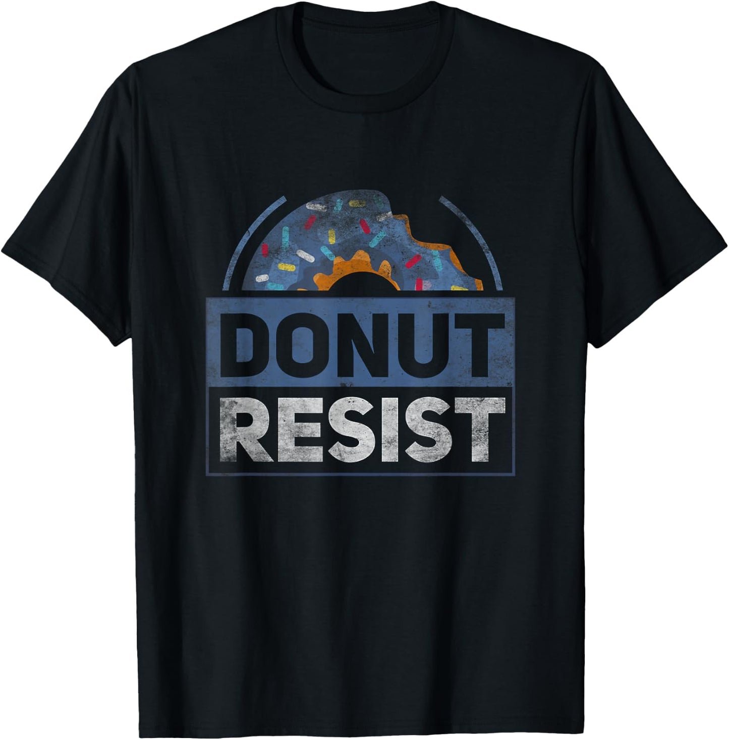 Police Officer Funny Sarcasm by POFS Items Donut Resist Funny Joke American Police Hero T-Shirt - T-Shirt | Black