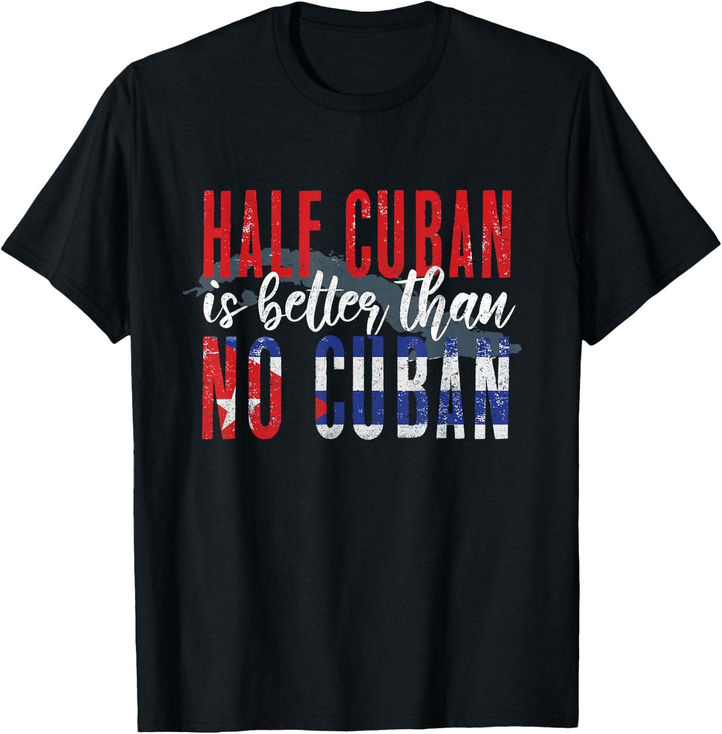 Funny Cuba Lover Graphic Men Kids Cuban T-Shirt - T-Shirt | Black
