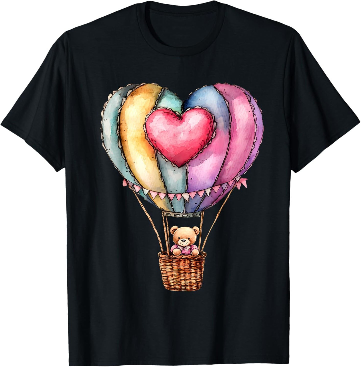 Hot Air Balloon Ride Festival Hot Air Ballooning T-Shirt - T-Shirt | Black