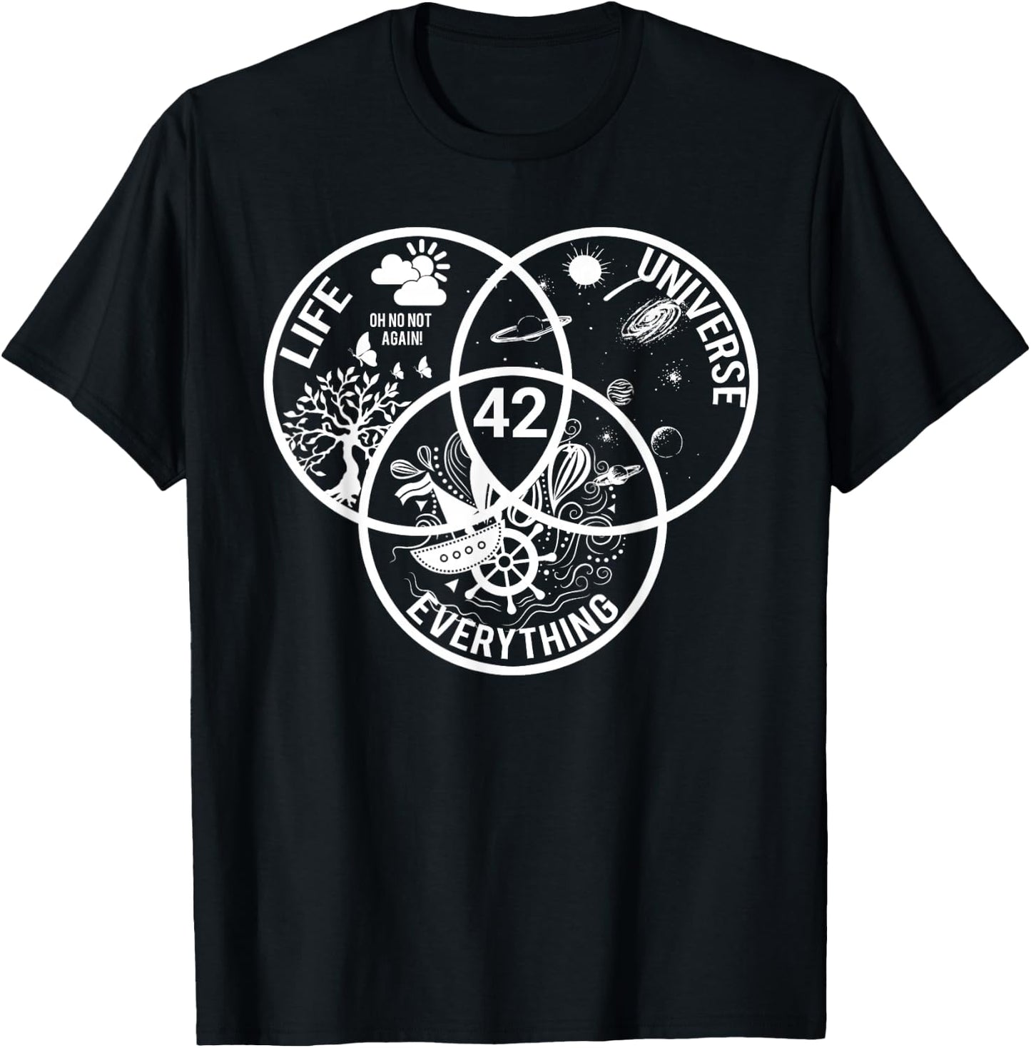 42 The answer to the life of the universe and everything T-Shirt - T-Shirt | Black