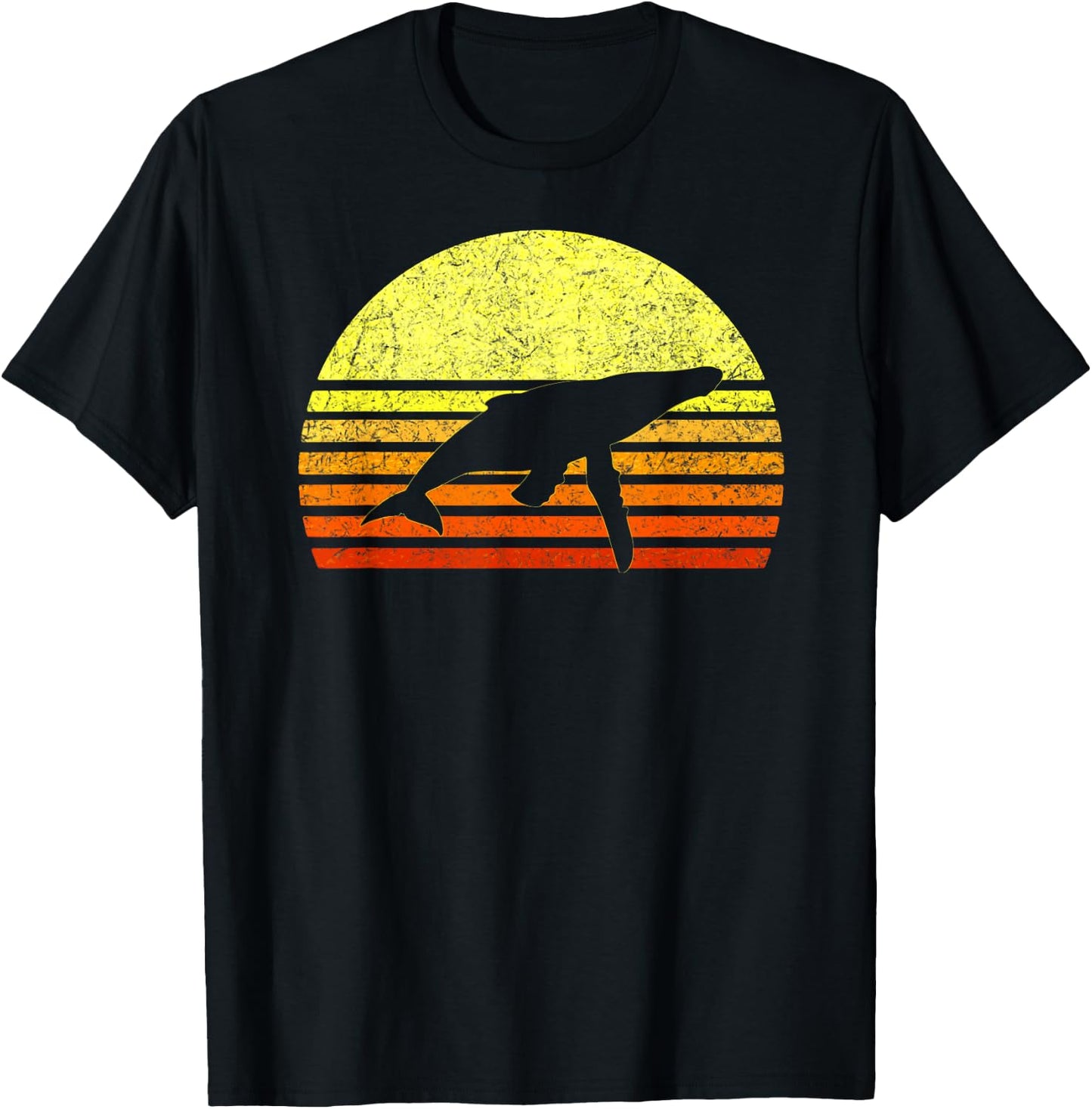 Save The Whales Nautical Ocean Humpback Whale Conservation T-Shirt - T-Shirt | Black