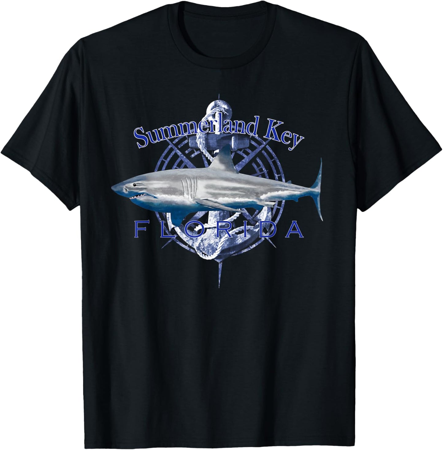 Summerland Key Florida Nautical Sailing Boating T-Shirt - T-Shirt | Black