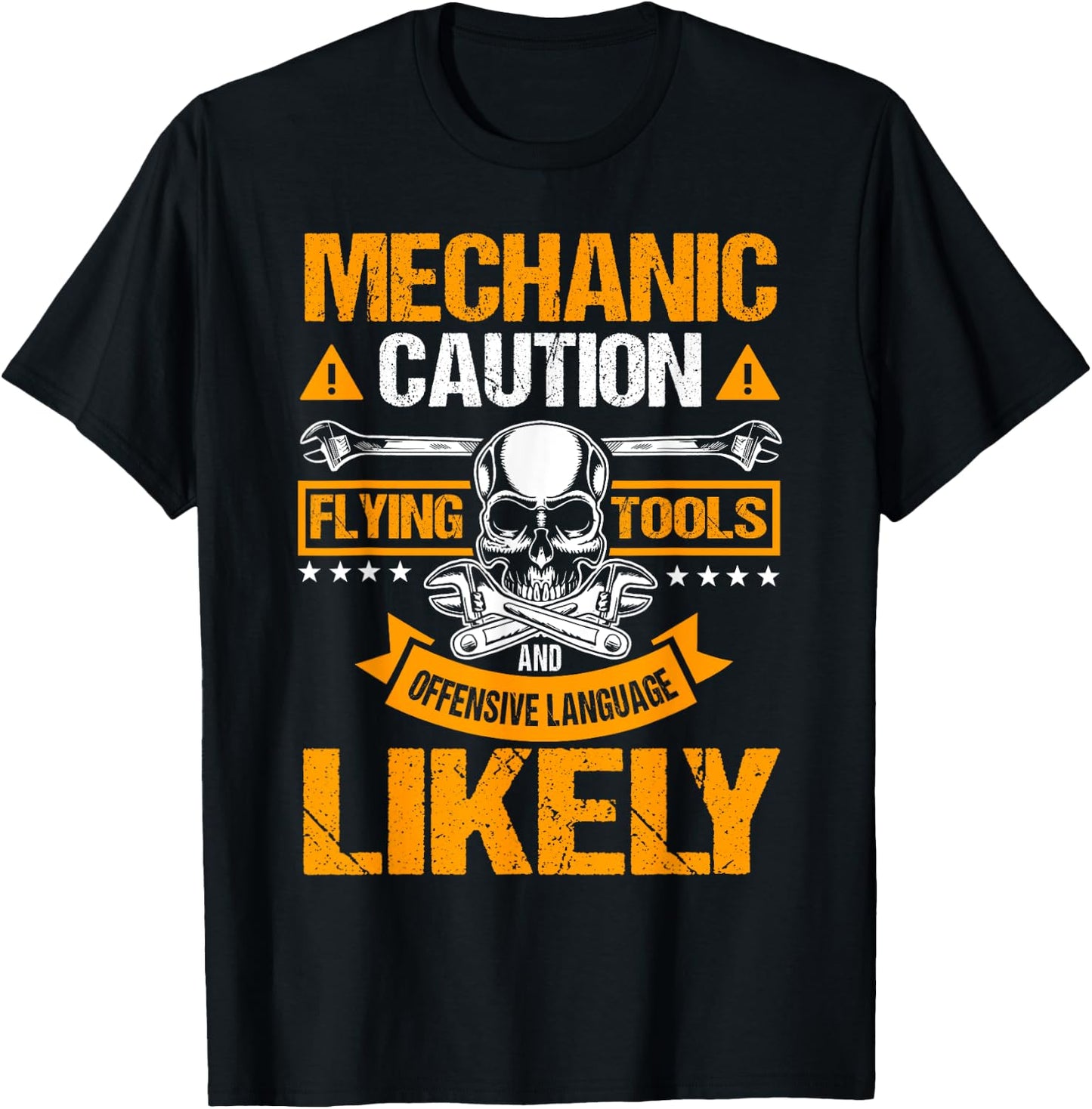 Auto Mechanic Automotive Technician Mech Serviceman Repair T-Shirt - T-Shirt | Black