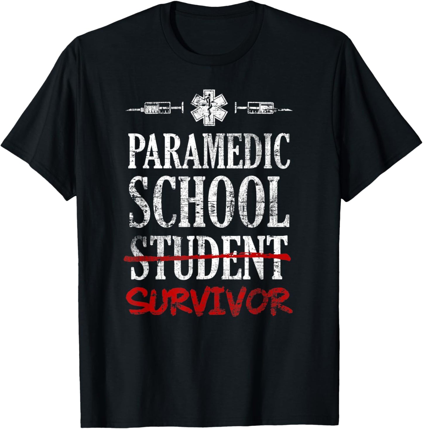 Paramedic School Survivor T-Shirt - T-Shirt | Black