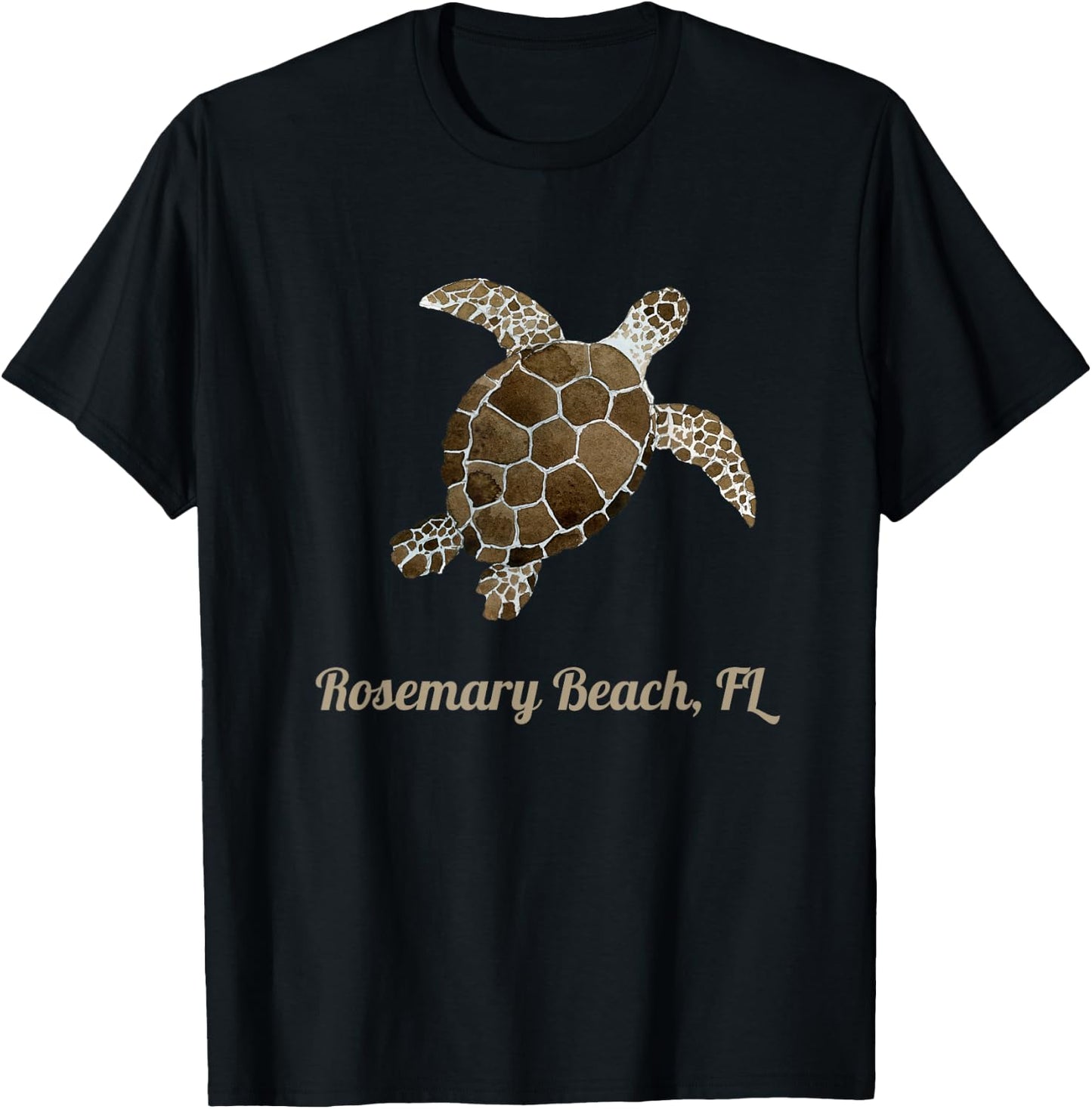Beach Rosemary, FL Marine Biology Save The Sea Turtle Women Kids T-Shirt - T-Shirt | Black