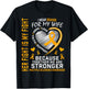 I Wear Orange For My Wife Multiple Sclerosis Awareness MS T-Shirt - T-Shirt | Black