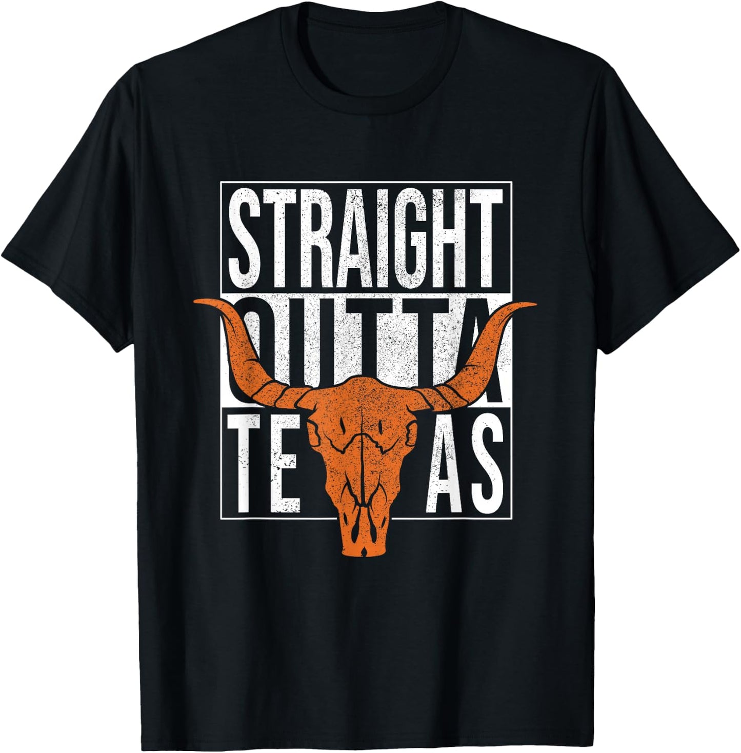 Straight Outta Texas 1845 for proud Texans T-Shirt - T-Shirt | Black