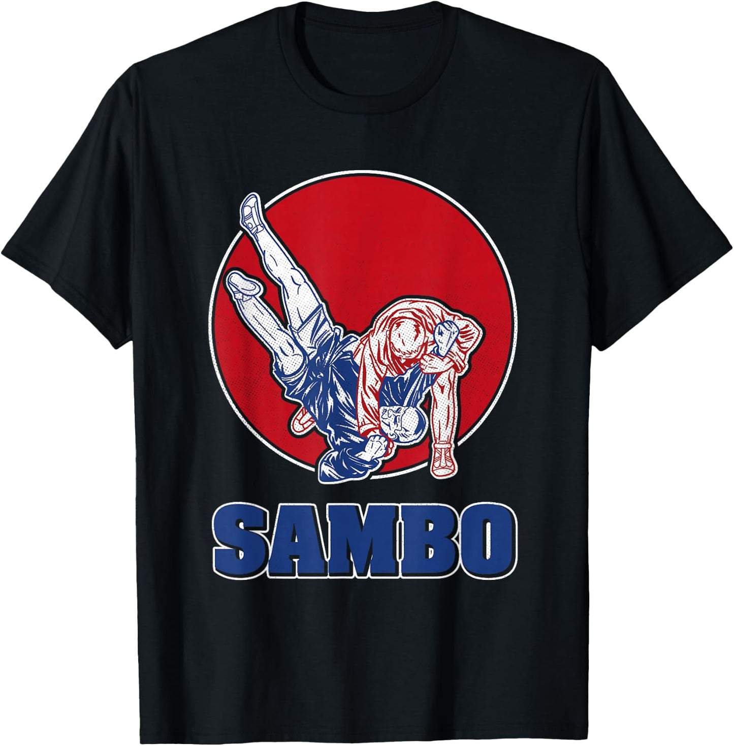 Sambo Wrestling Martial Arts Russia Soviet Union Martial Arts T-Shirt - T-Shirt | Black