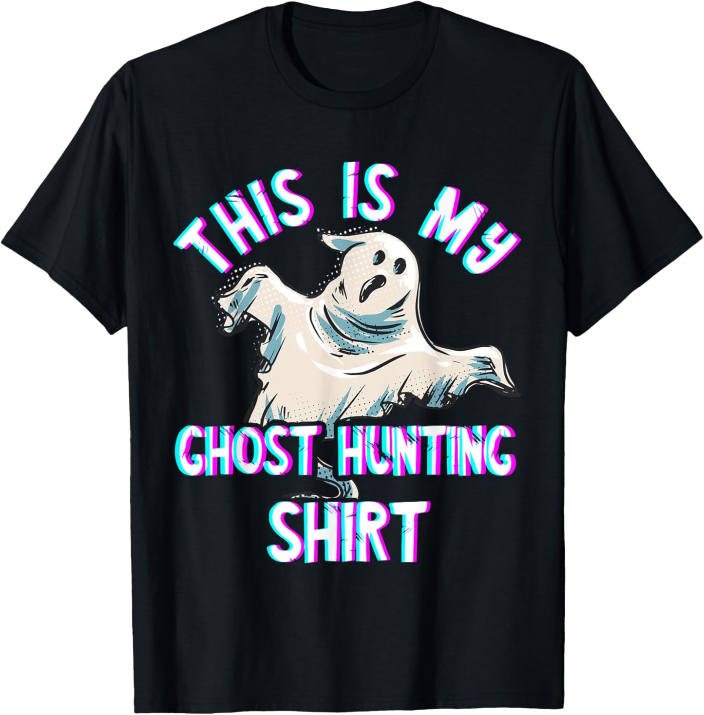 Ghost Hunting Costume Paranormal Investigator Ghost Hunter T-Shirt - T-Shirt | Black