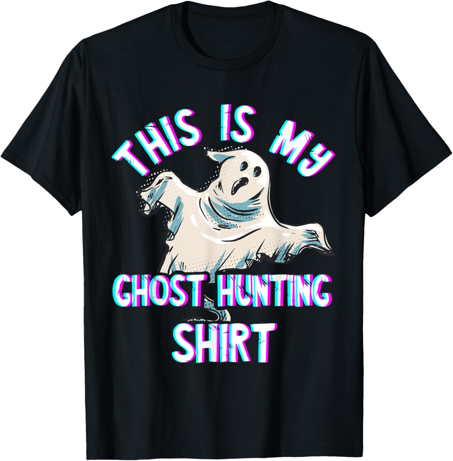Ghost Hunting Costume Paranormal Investigator Ghost Hunter T-Shirt - T-Shirt | Black