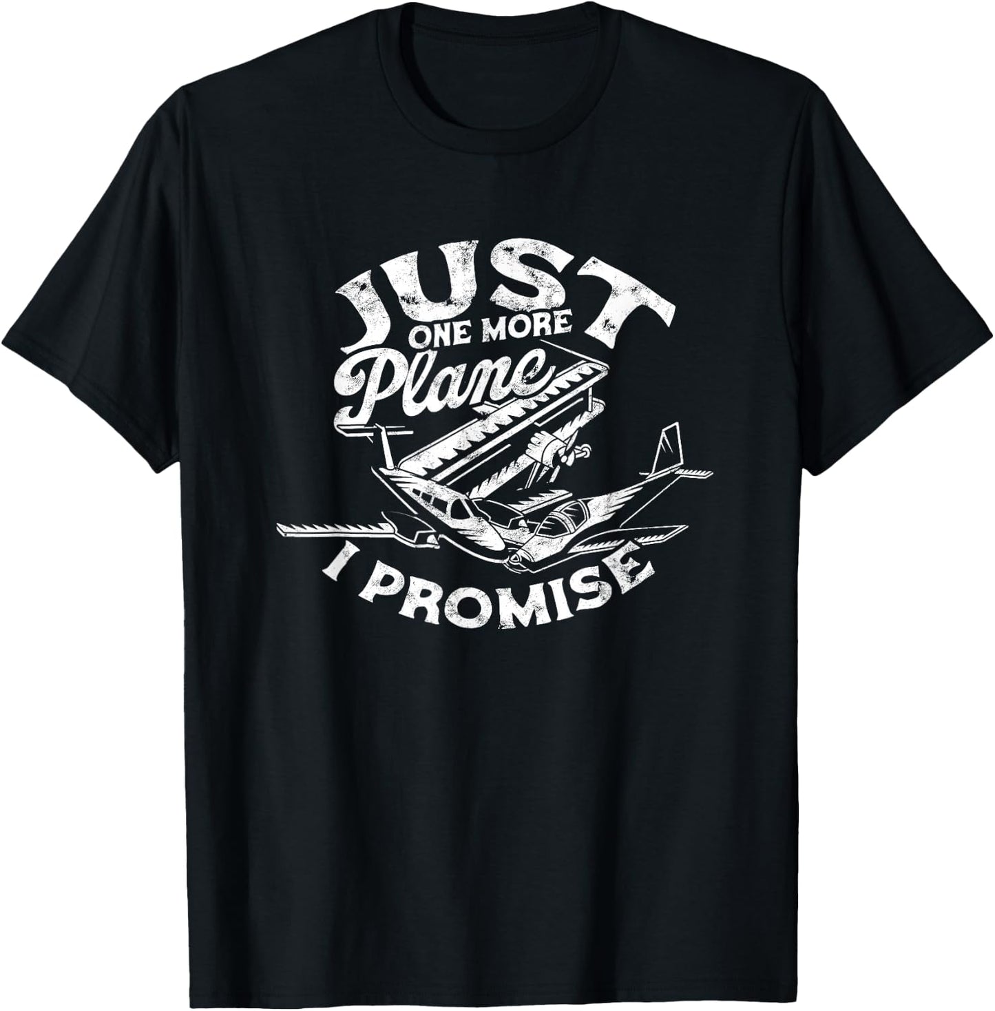 Just one more plane I promise - Airplane RC Model Pilot T-Shirt - T-Shirt | Black