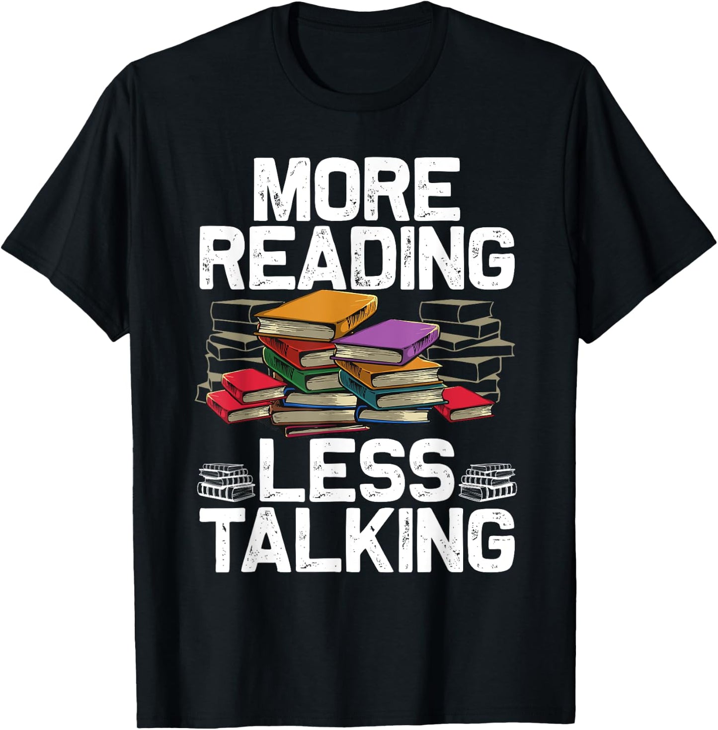 Cool Reading Books Women Book Lover Bookworm Library T-Shirt - T-Shirt | Black