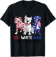Women Red White Blue & Pitbull Too Funny Pitbull 4th Of July T-Shirt - T-Shirt | Black