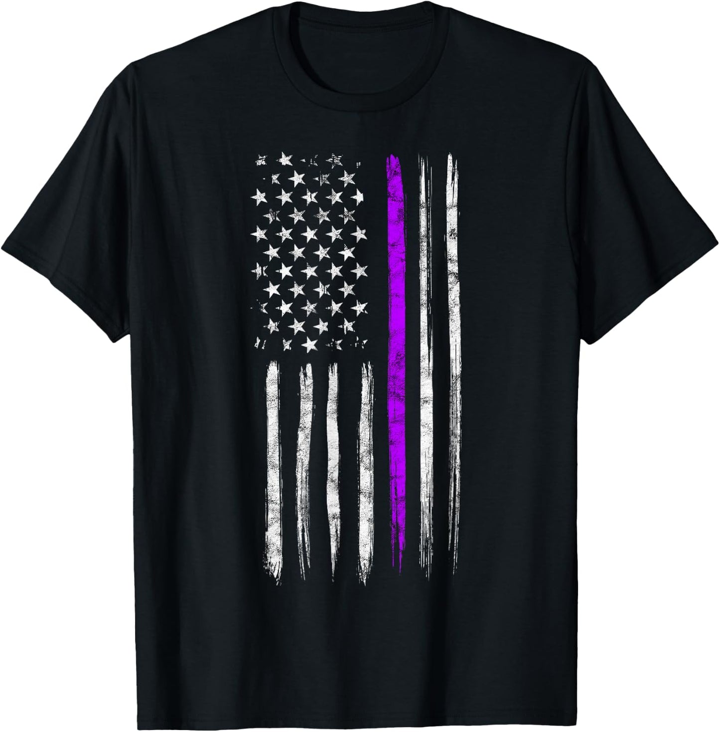 Purple Heart Day Design Military Saying Proud Of Our Veteran T-Shirt - T-Shirt | Black