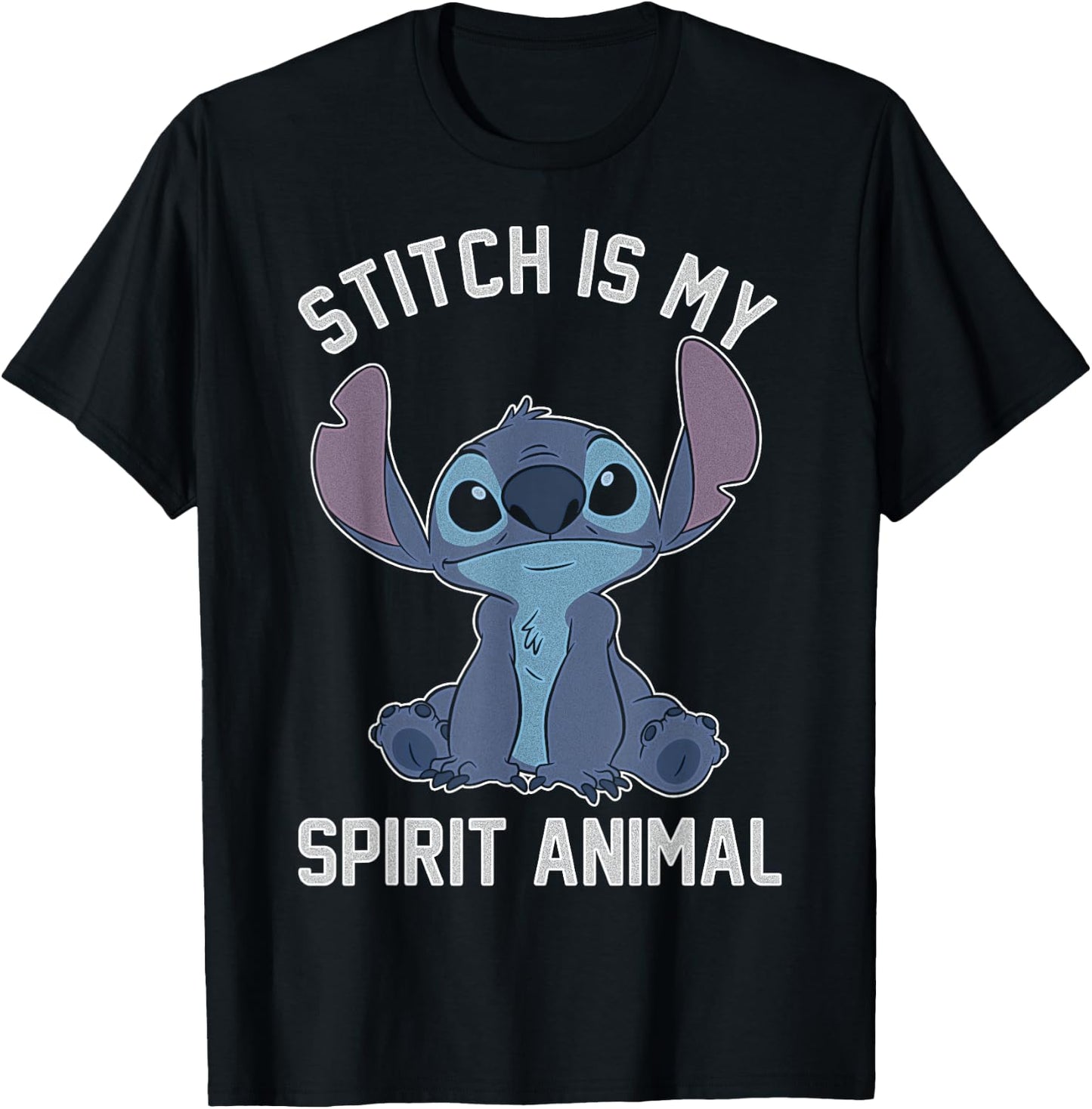 Disney Lilo & Stitch My Spirit Animal Portrait T-Shirt - T-Shirt | Black