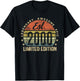 Est 2000 Limited Edition 25th Birthday Gifts 25 Year Old T-Shirt - T-Shirt | Black