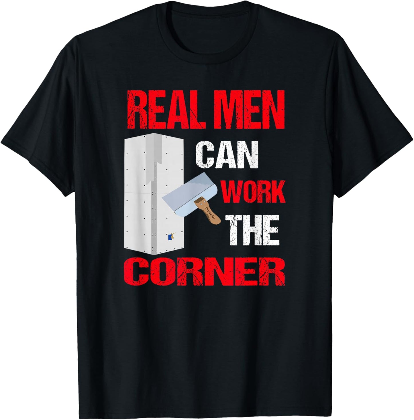 Trendy Funny Drywall Finishers T-Shirt - T-Shirt | Black