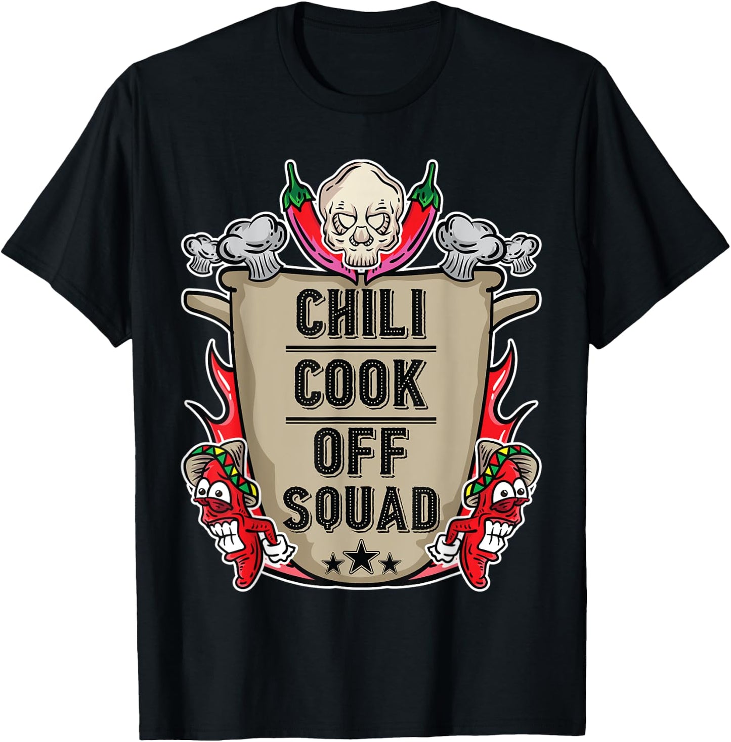 Chili Cook Off Squad Cooking Competition Team Award Gift T-Shirt - T-Shirt | Black