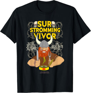 Surströmming Survivor Viking Surströmming T-Shirt - T-Shirt | Black