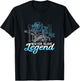 Water Slide Legend Waterslides Aqua Park Swimmer Waterpark T-Shirt - T-Shirt | Black