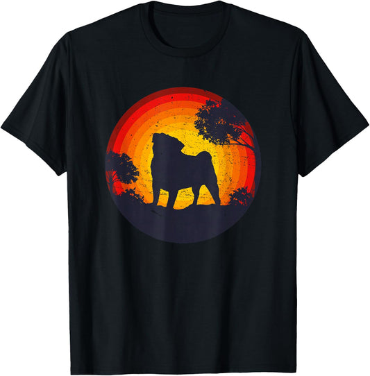 Pug Puggie-Dog T-Shirt - T-Shirt | Black