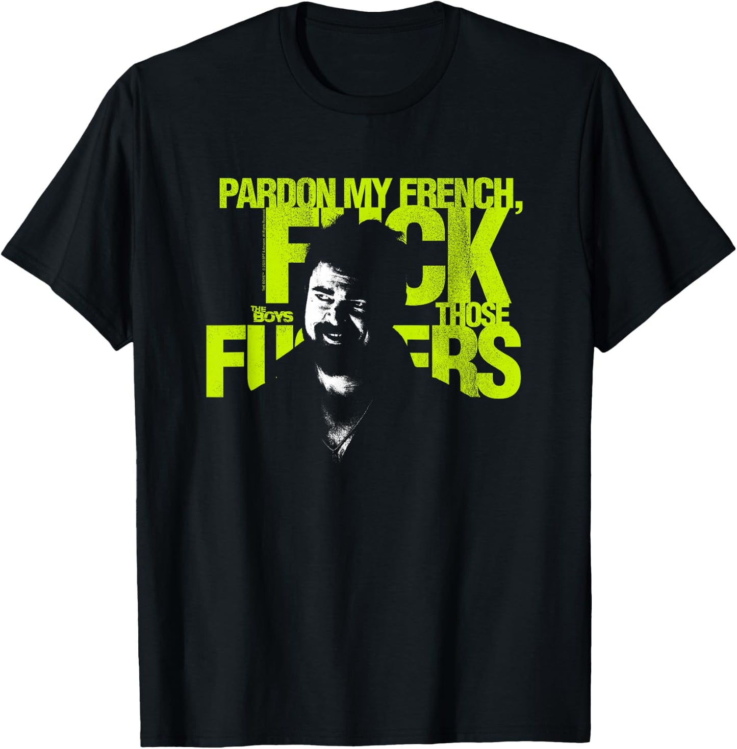 The Boys Pardon My French Superhero TV Show T-Shirt - T-Shirt | Black