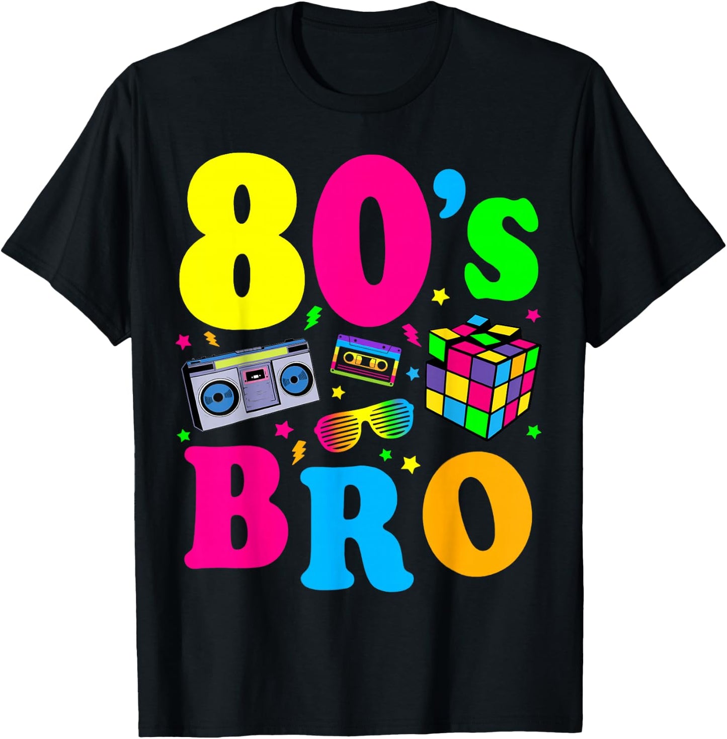 80s Themed Party 80s Costume 80's Party T-Shirt - T-Shirt | Black