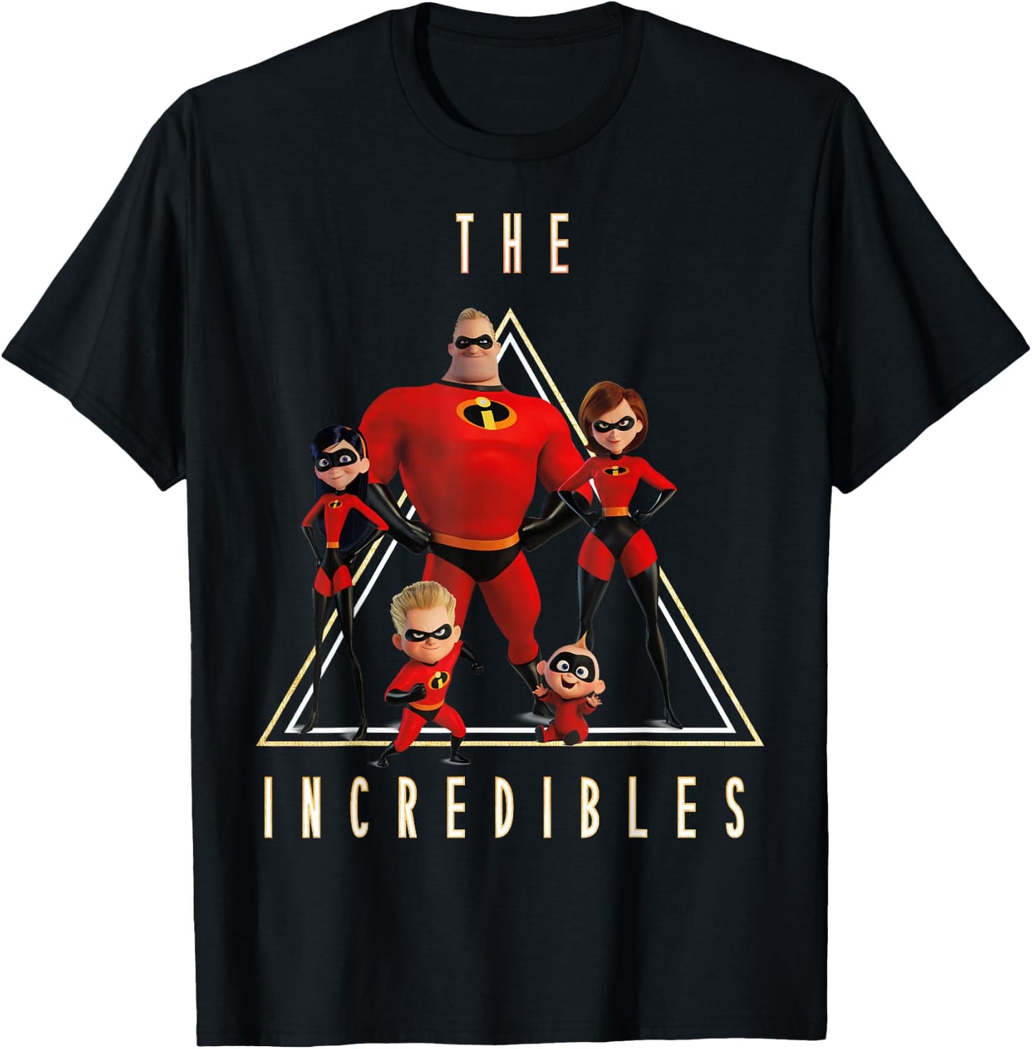 Disney Pixar Incredibles Classic Family Shot Graphic T-Shirt - T-Shirt | Black