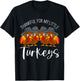 Teacher Thankful for My Little Turkeys Thanksgiving T-Shirt - T-Shirt | Black