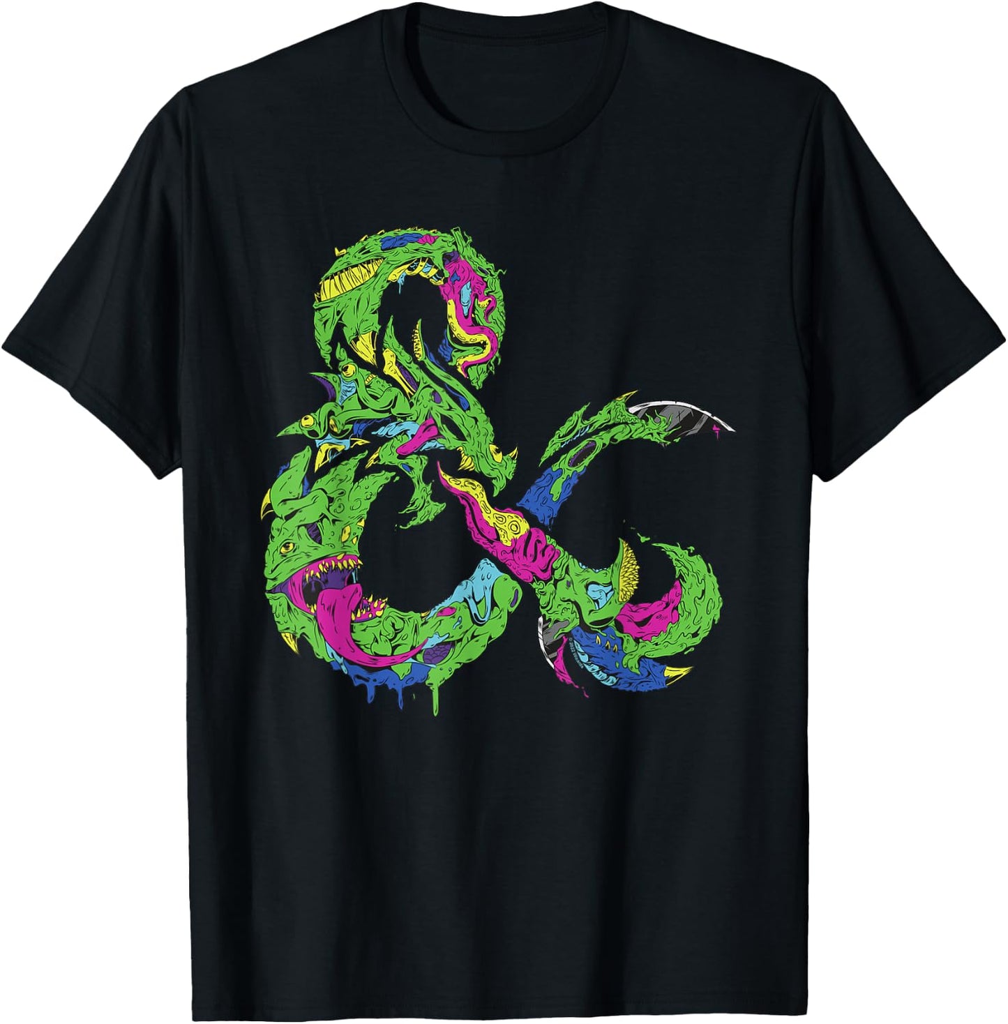 Dungeons & Dragons Bright Monster Ampersand T-Shirt - T-Shirt | Black
