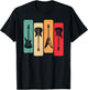 Retro Guitars Guitarist Electric Bass Guitar Rock Music Men T-Shirt - T-Shirt | Black