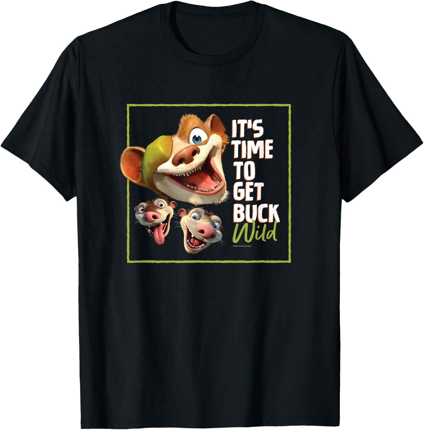 The Ice Age It's Time to Get Buck Wild T-Shirt - T-Shirt | Black