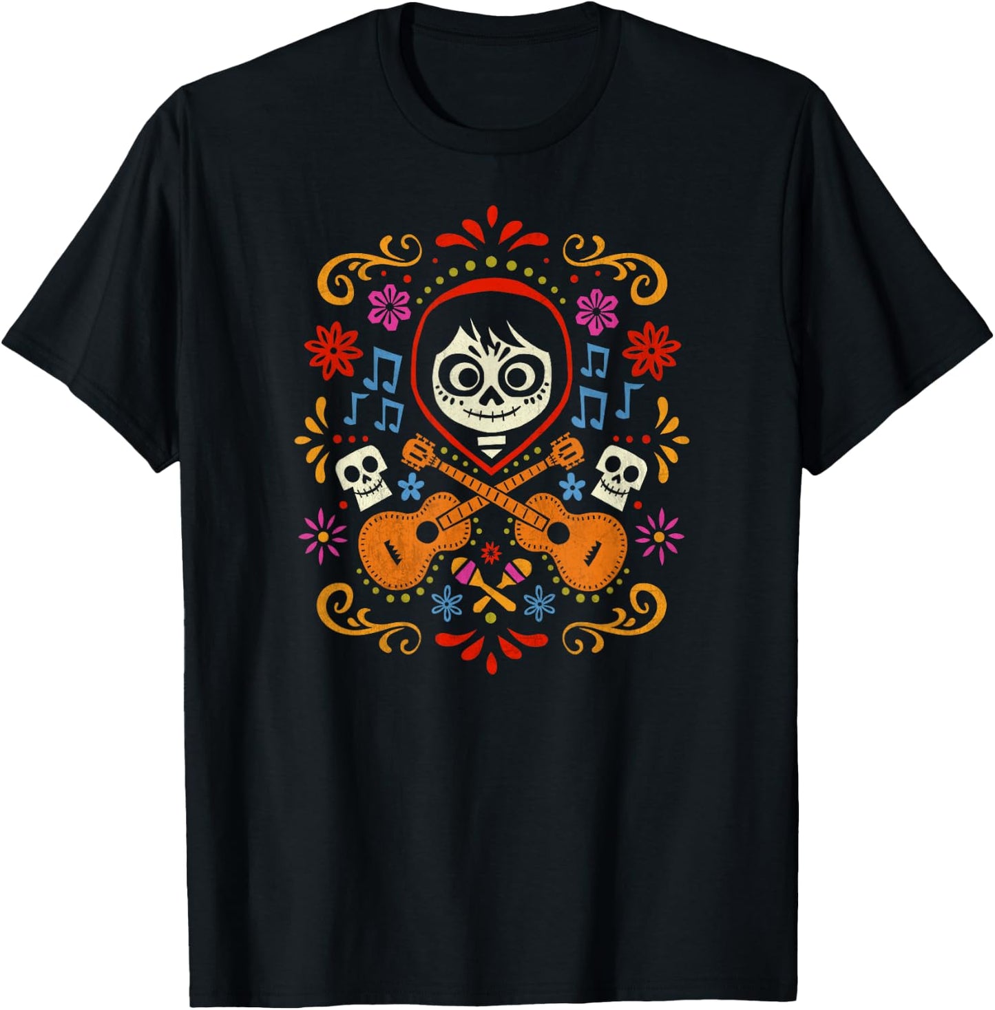 Disney Pixar Coco Musical Miguel Small T-Shirt - T-Shirt | Black