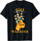 Gigi Of A Warrior Childhood Cancer Awareness Support Squad T-Shirt - T-Shirt | Black