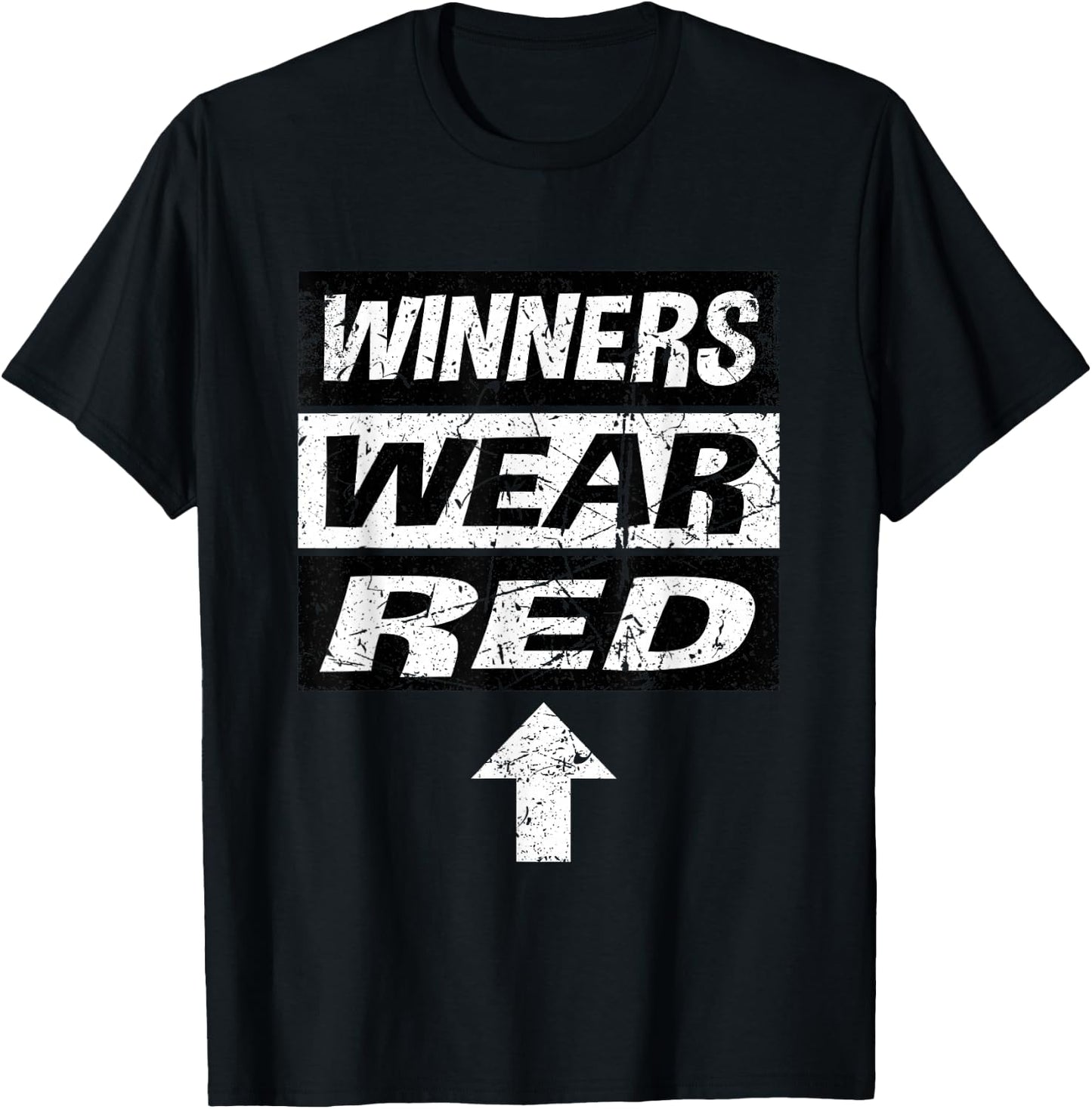 Retro Winners Wear Red Team Spirit Week Shirt Game T-Shirt - T-Shirt | Black